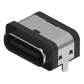 XB-TYPE C 3P wasserdichte Basis an Bord L=7,5mm (mit Stahlblech) Schale 2-polige Steckplatte